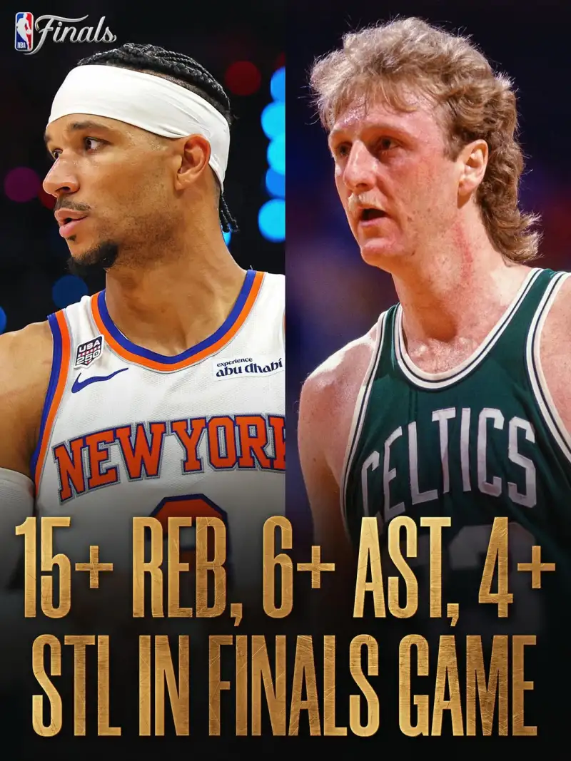 开云入口-NBA官方:哈特总决赛单场15板4断6助攻,伯德后历史第二人